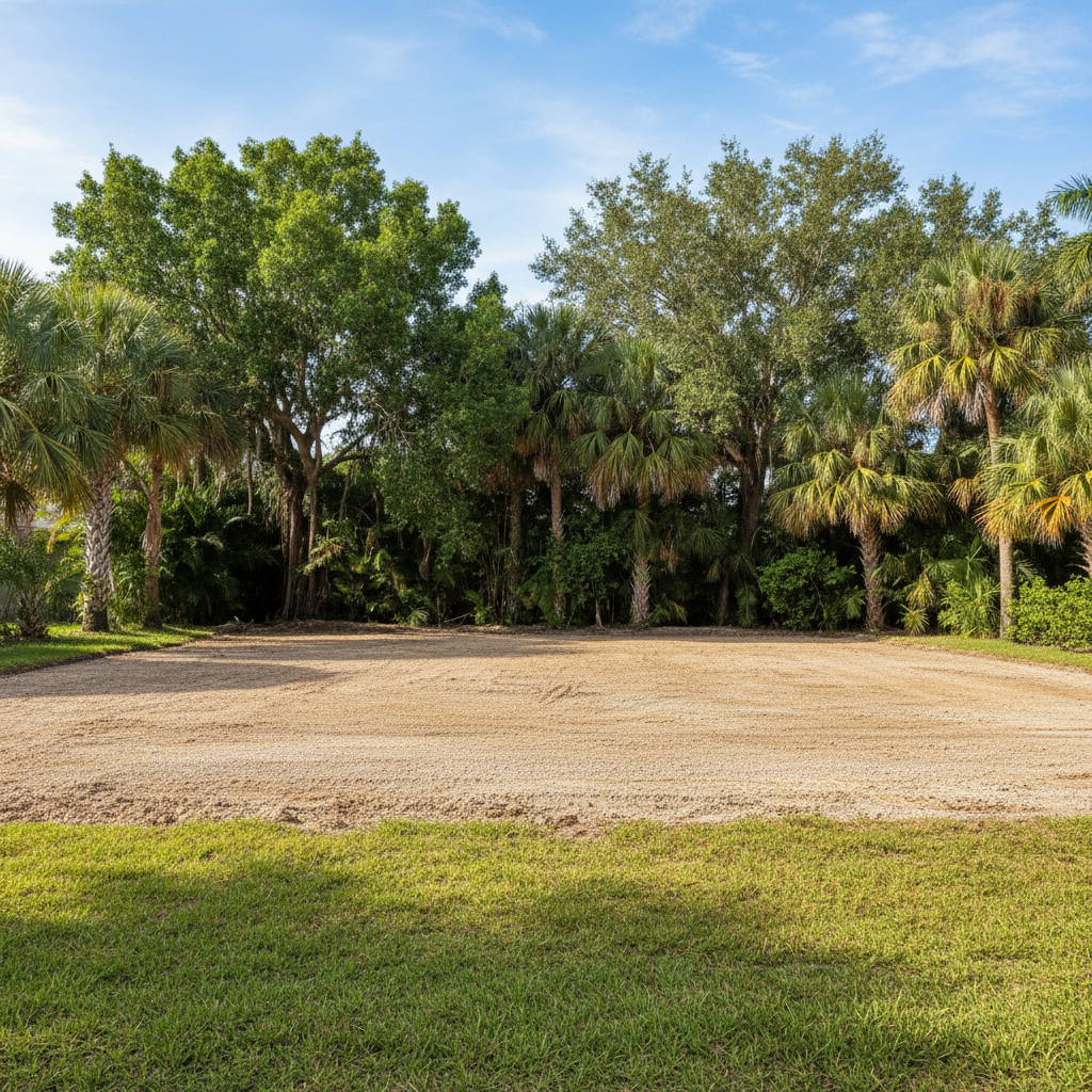 Completed commercial demolition work at a residential property in Cape Coral, FL