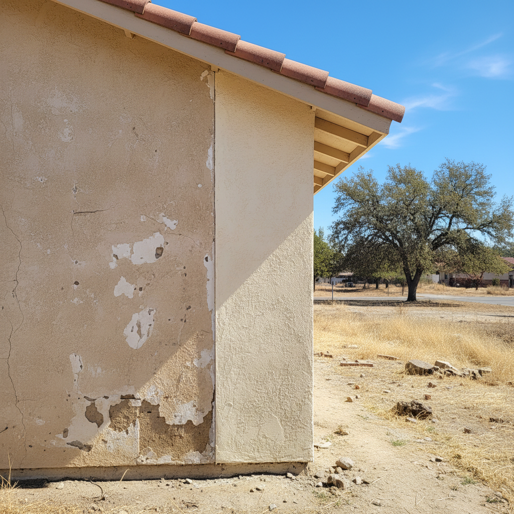 Completed commercial stucco work at a residential property in Clovis, CA
