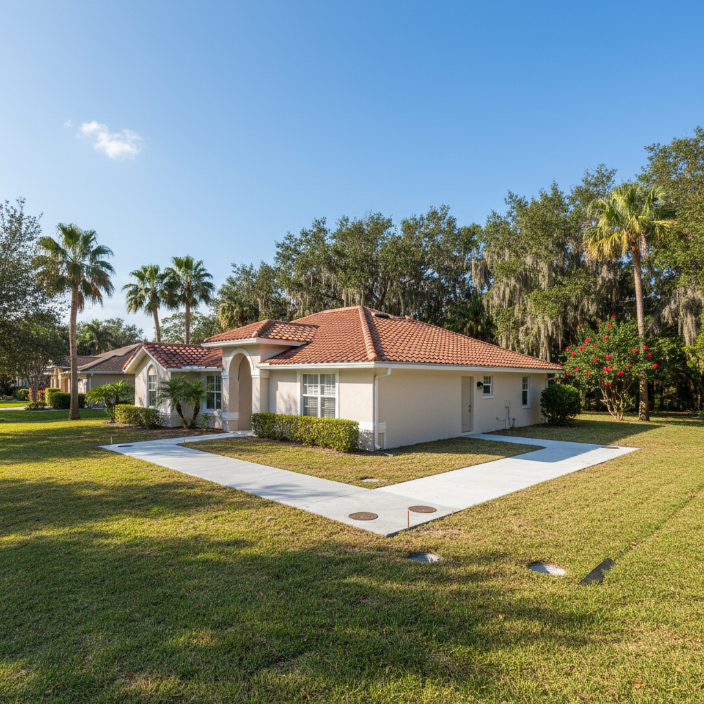 Completed foundation inspection & repair work at a residential property in Naples, FL