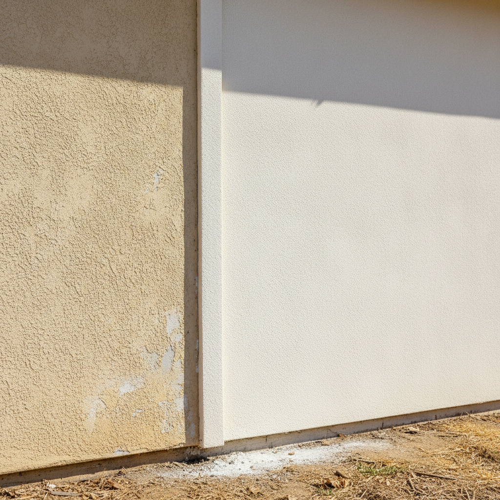 Completed eifs installation work at a residential property in Modesto, CA