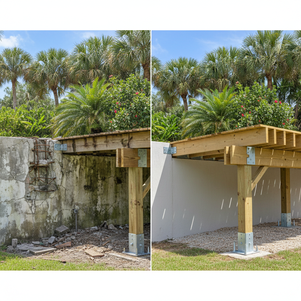 Completed structural design & analysis work at a residential property in Naples, FL