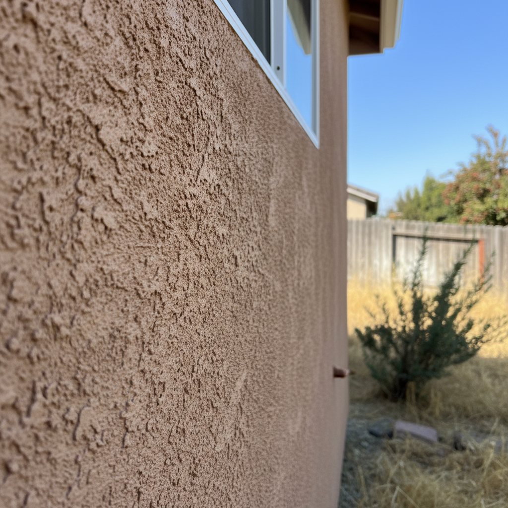 Completed stucco redashing work at a residential property in Roseville, CA