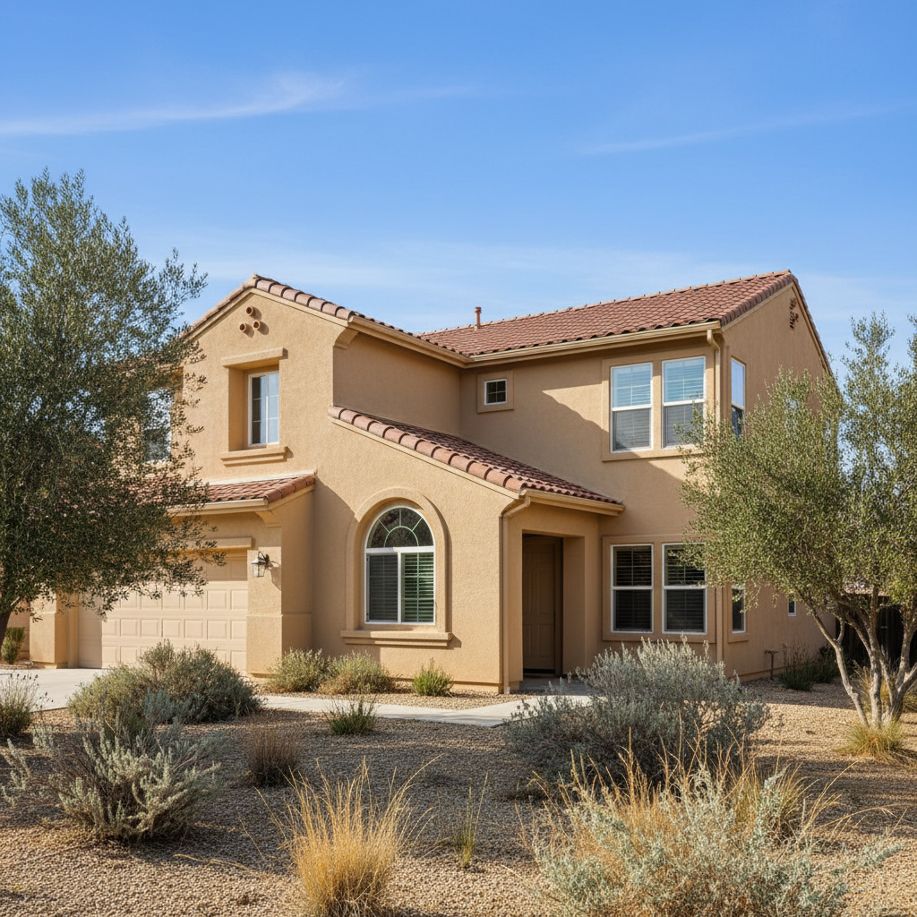 Completed eifs installation work at a residential property in Clovis, CA