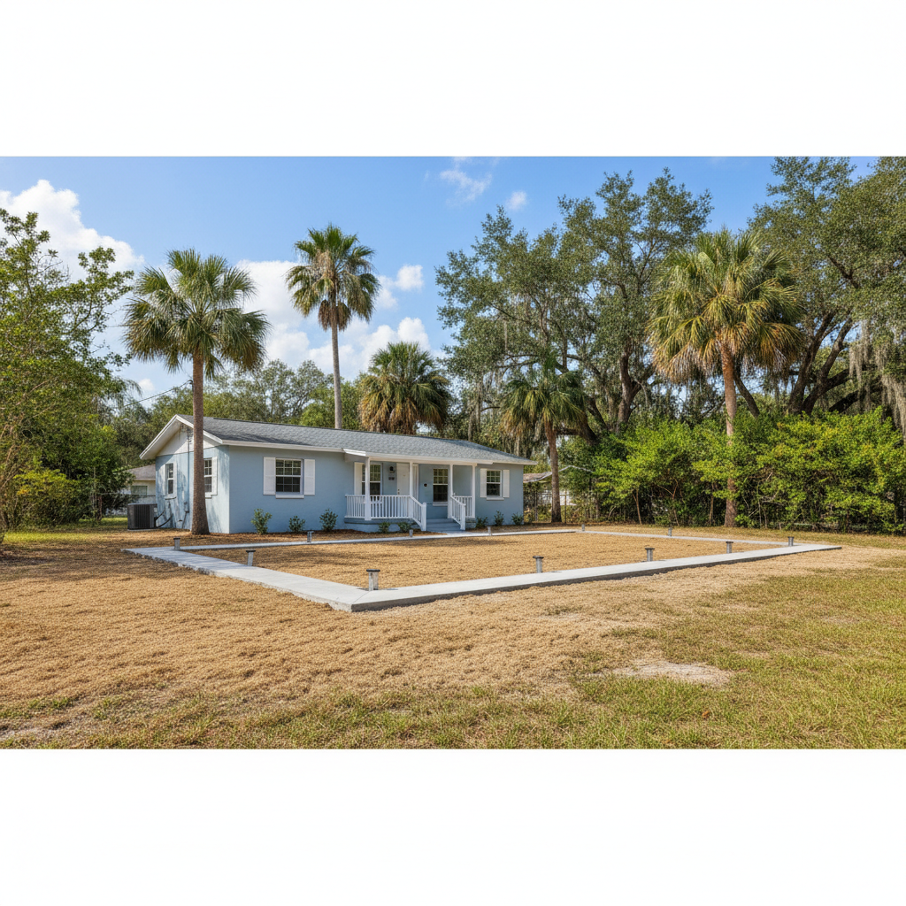 Completed foundation inspection & repair work at a residential property in St. Petersburg, FL