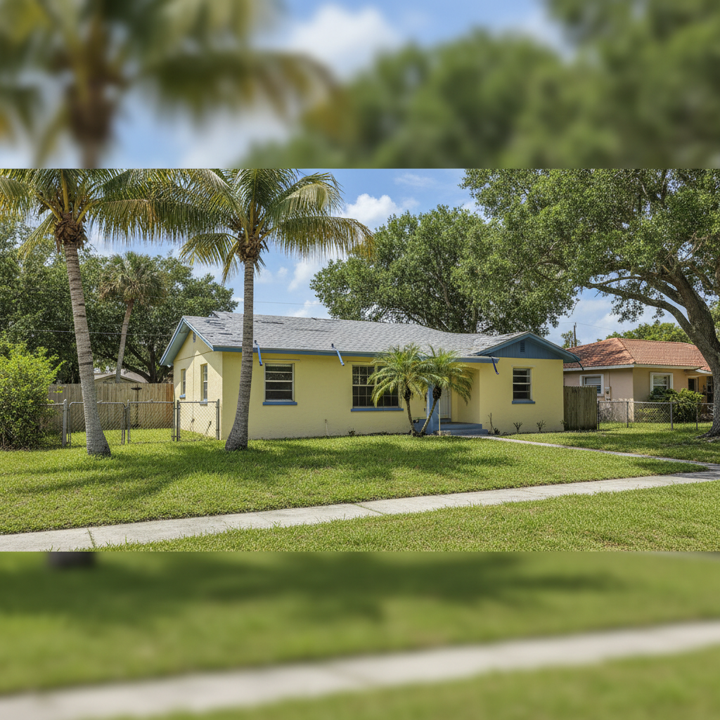 Completed wind & storm damage evaluation work at a residential property in St. Petersburg, FL