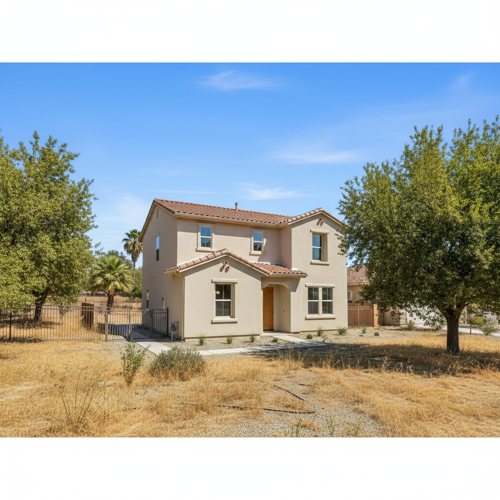Completed commercial stucco work at a residential property in Madera, CA