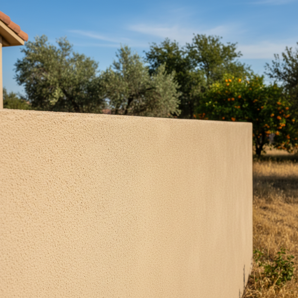 Completed residential stucco work at a residential property in Clovis, CA