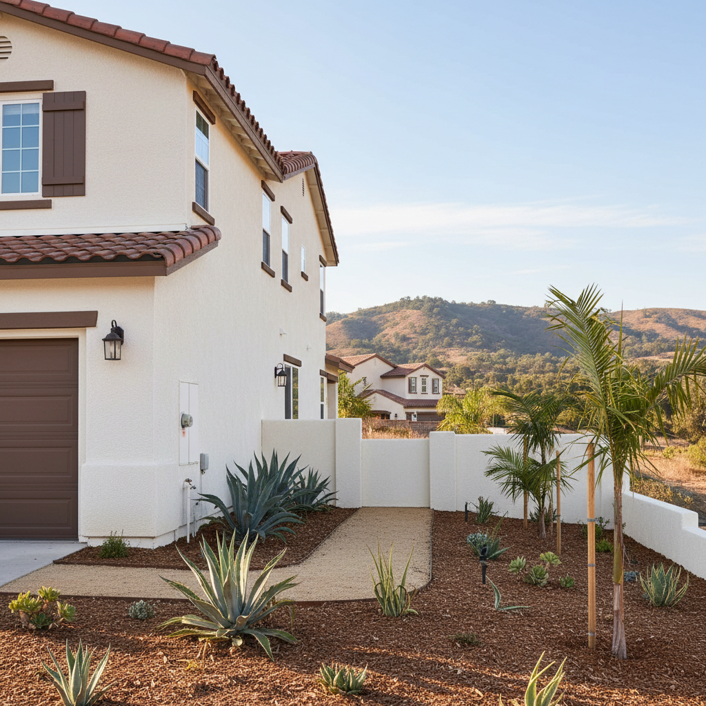 Completed stucco redashing work at a residential property in Chula Vista, CA