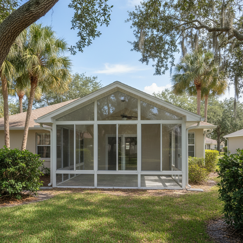 Completed three-season room construction work at a residential property in Jacksonville, FL