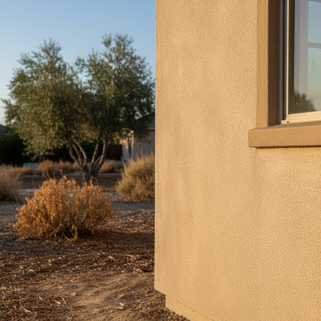 Completed eifs installation work at a residential property in Clovis, CA