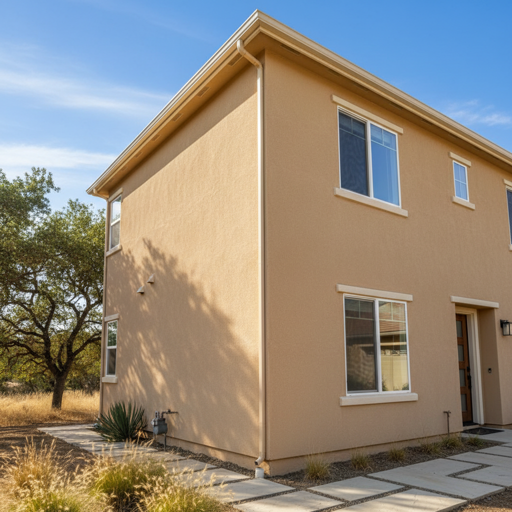 Completed stucco inspection work at a residential property in Fresno, CA