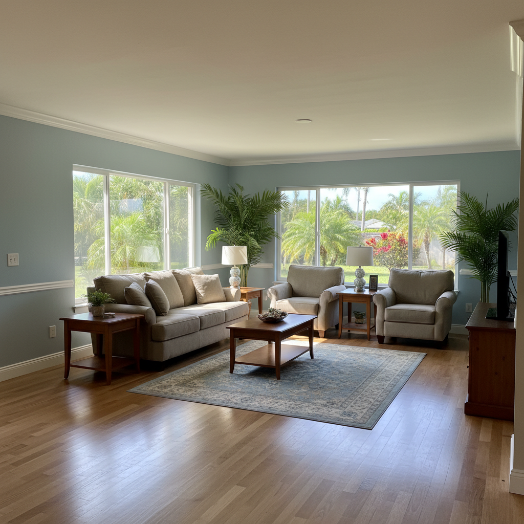 Completed content pack-out and restoration work at a residential property in Hollywood, FL
