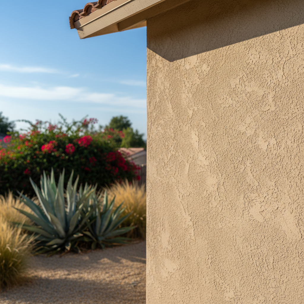 Completed residential stucco work at a residential property in National City, CA