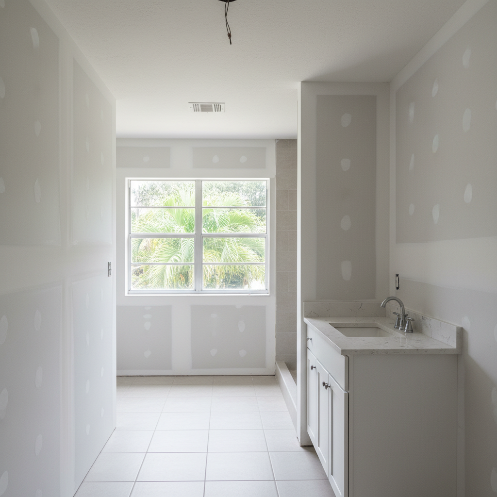 Completed mold remediation work at a residential property in Hollywood, FL