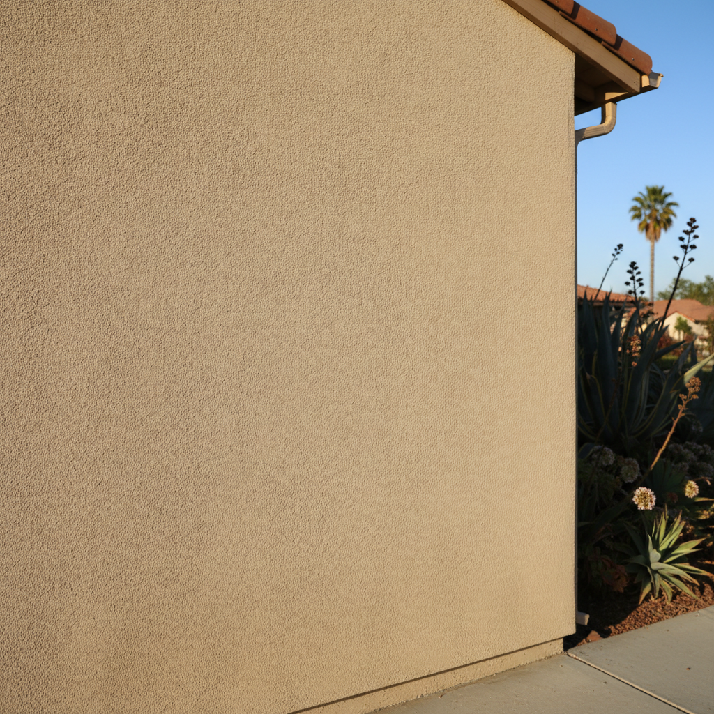 Completed residential stucco work at a residential property in San Diego, CA