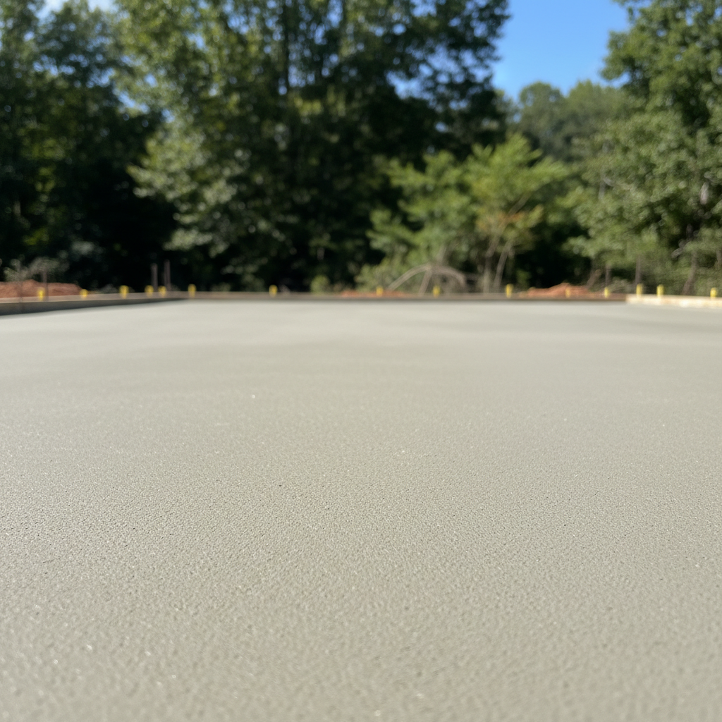 Completed concrete foundations work at a residential property in Athens, GA