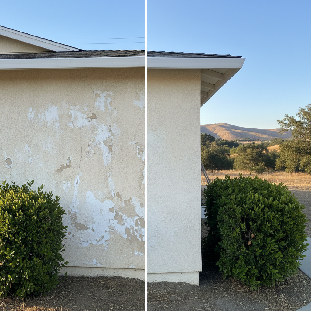 Completed eifs installation work at a residential property in Pittsburg, CA
