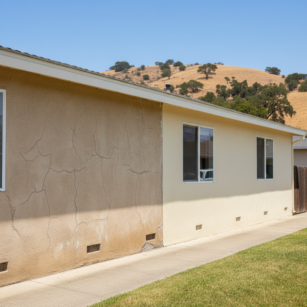 Completed eifs installation work at a residential property in Antioch, CA