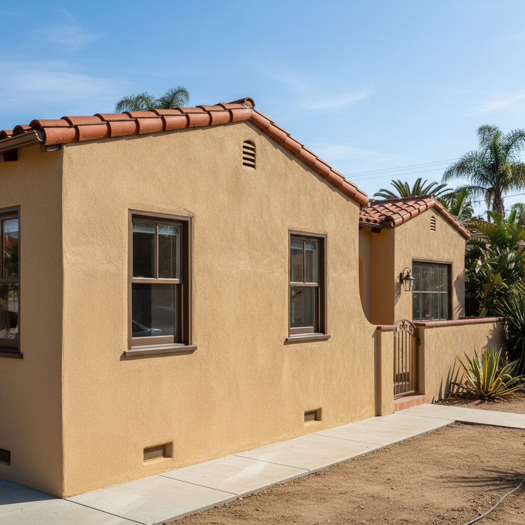 Completed stucco redashing work at a residential property in San Diego, CA