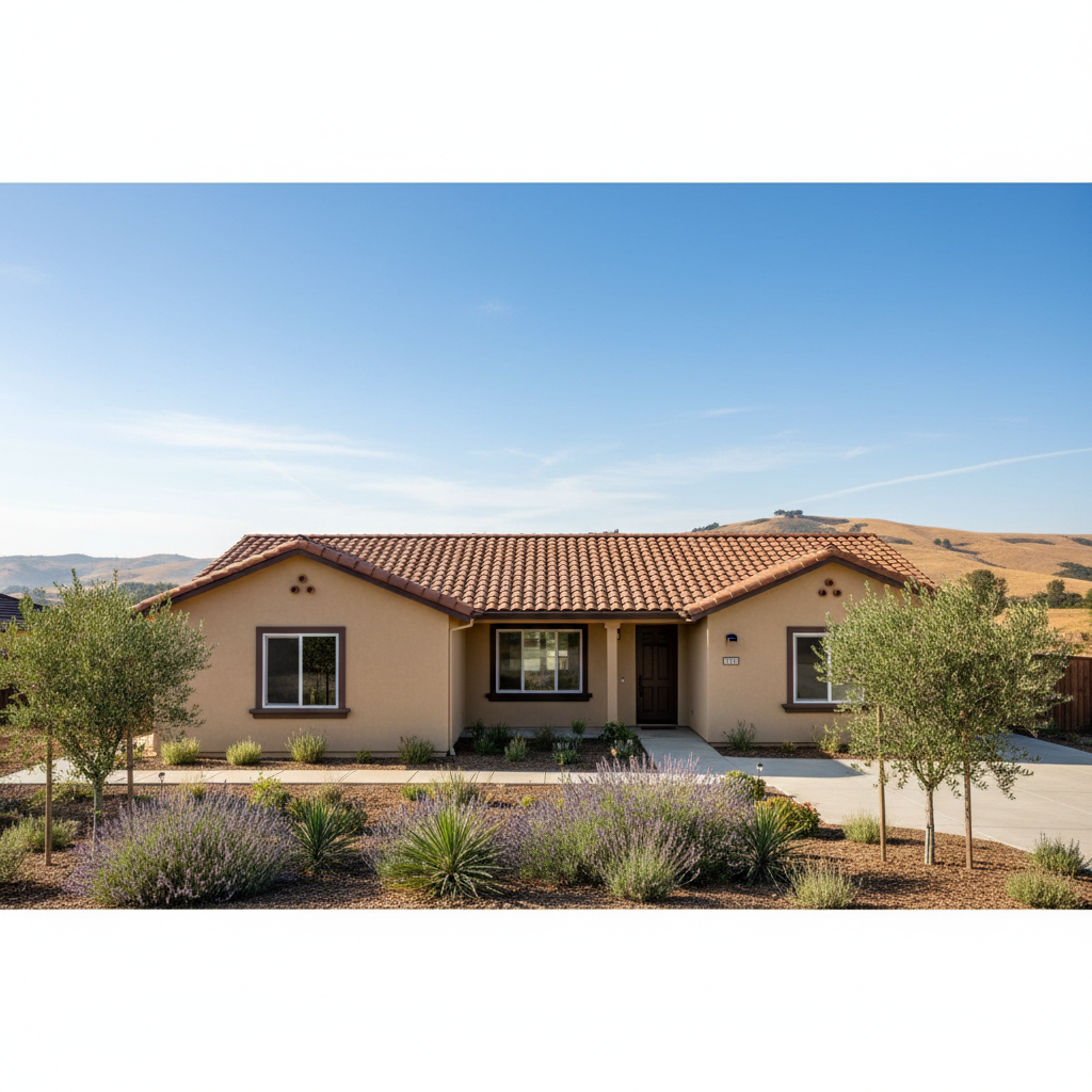 Completed stucco replacement work at a residential property in Lodi, CA