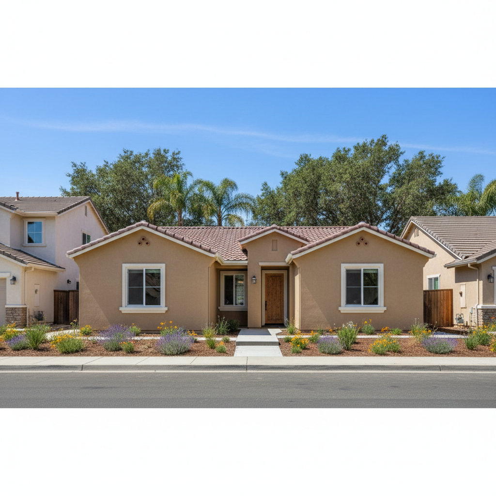 Completed commercial stucco work at a residential property in Lodi, CA