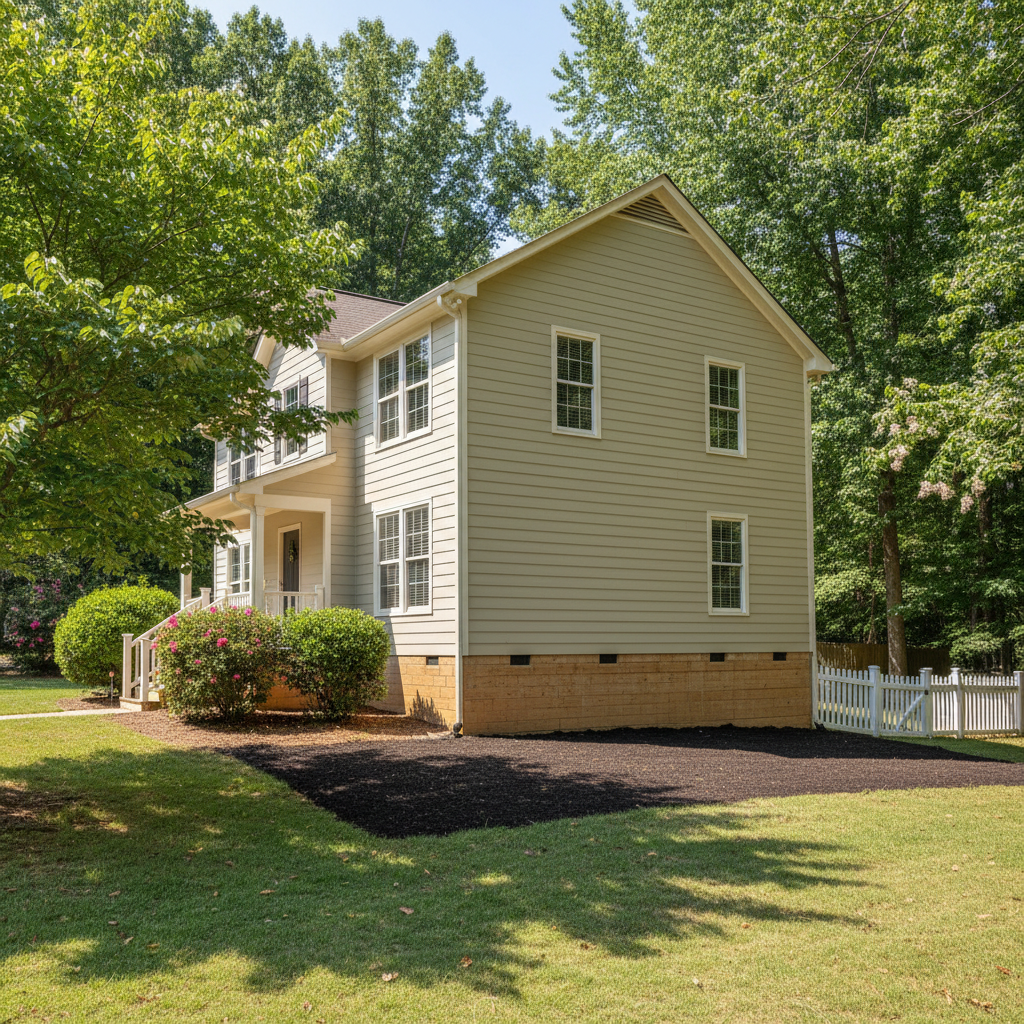 Completed flood damage restoration work at a residential property in Baldwin, GA