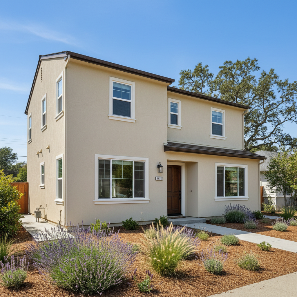 Completed commercial stucco work at a residential property in Pittsburg, CA
