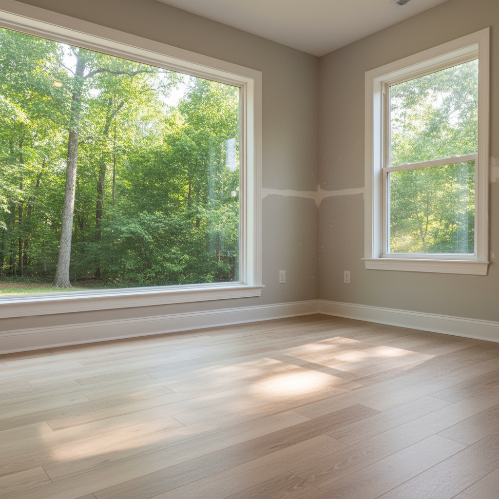Completed water damage remediation work at a residential property in Baldwin, GA