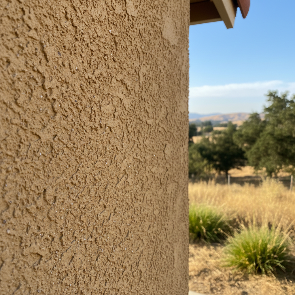 Completed stucco redashing work at a residential property in Tracy, CA