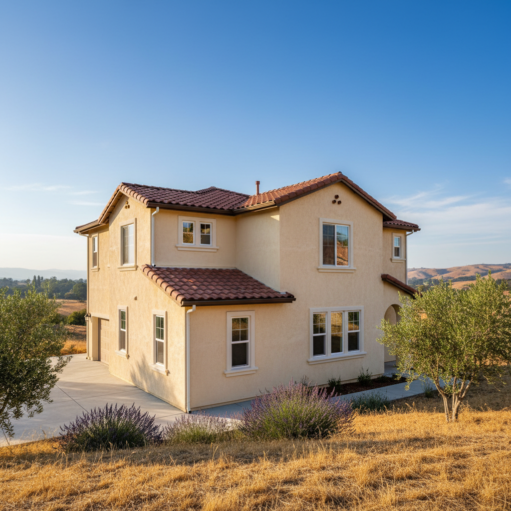 Completed eifs installation work at a residential property in Antioch, CA