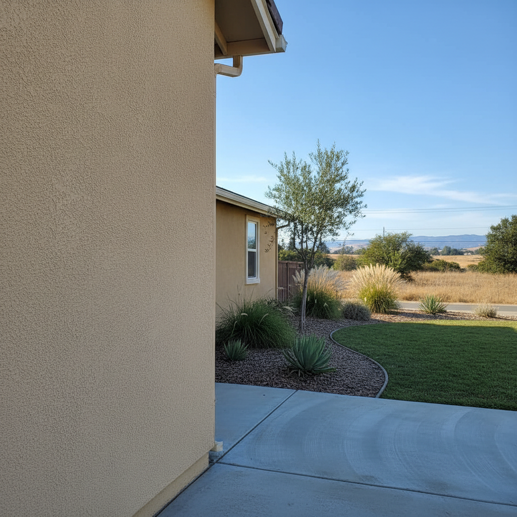 Completed stucco inspection work at a residential property in Fairfield, CA