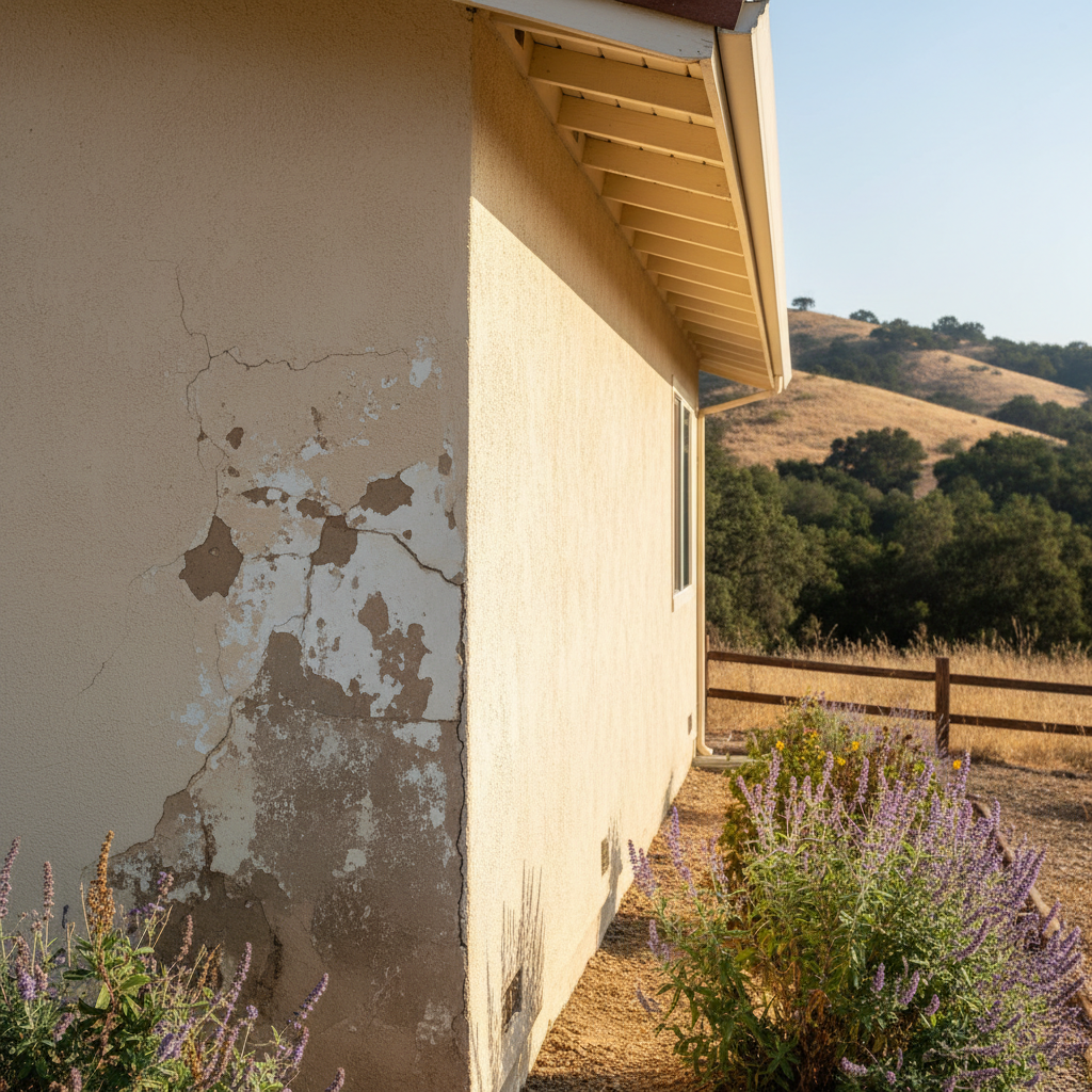 Completed commercial stucco work at a residential property in Los Gatos, CA