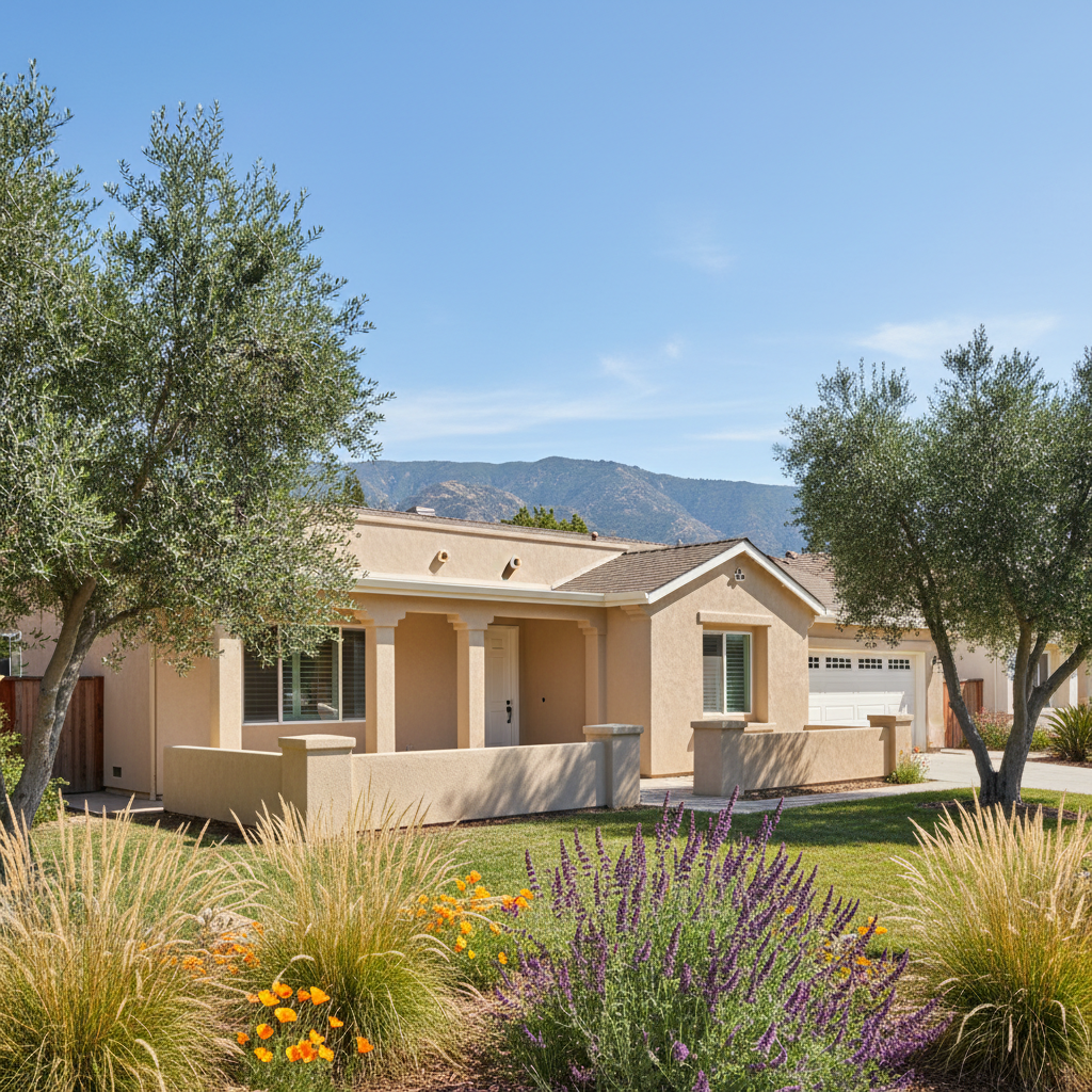 Completed commercial stucco work at a residential property in Cupertino, CA
