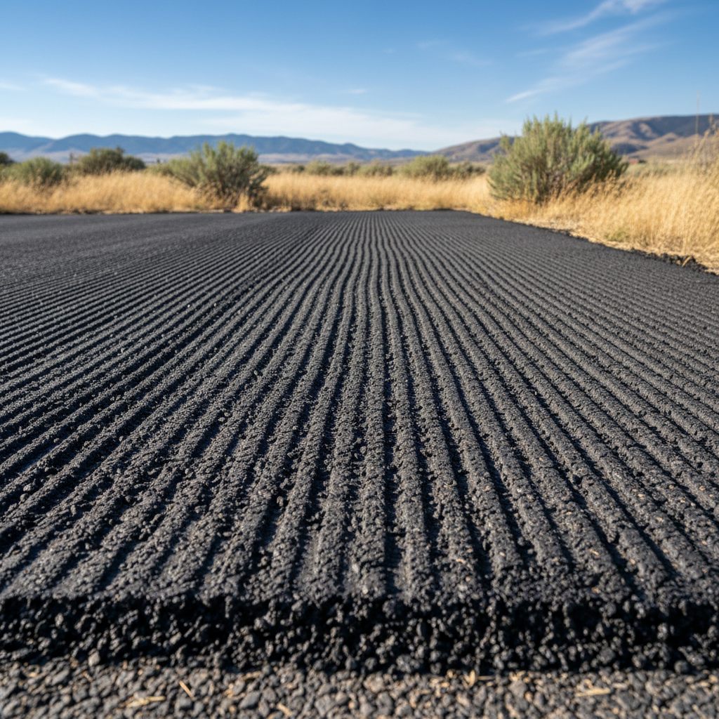 Completed asphalt milling work at a residential property in Boise, ID