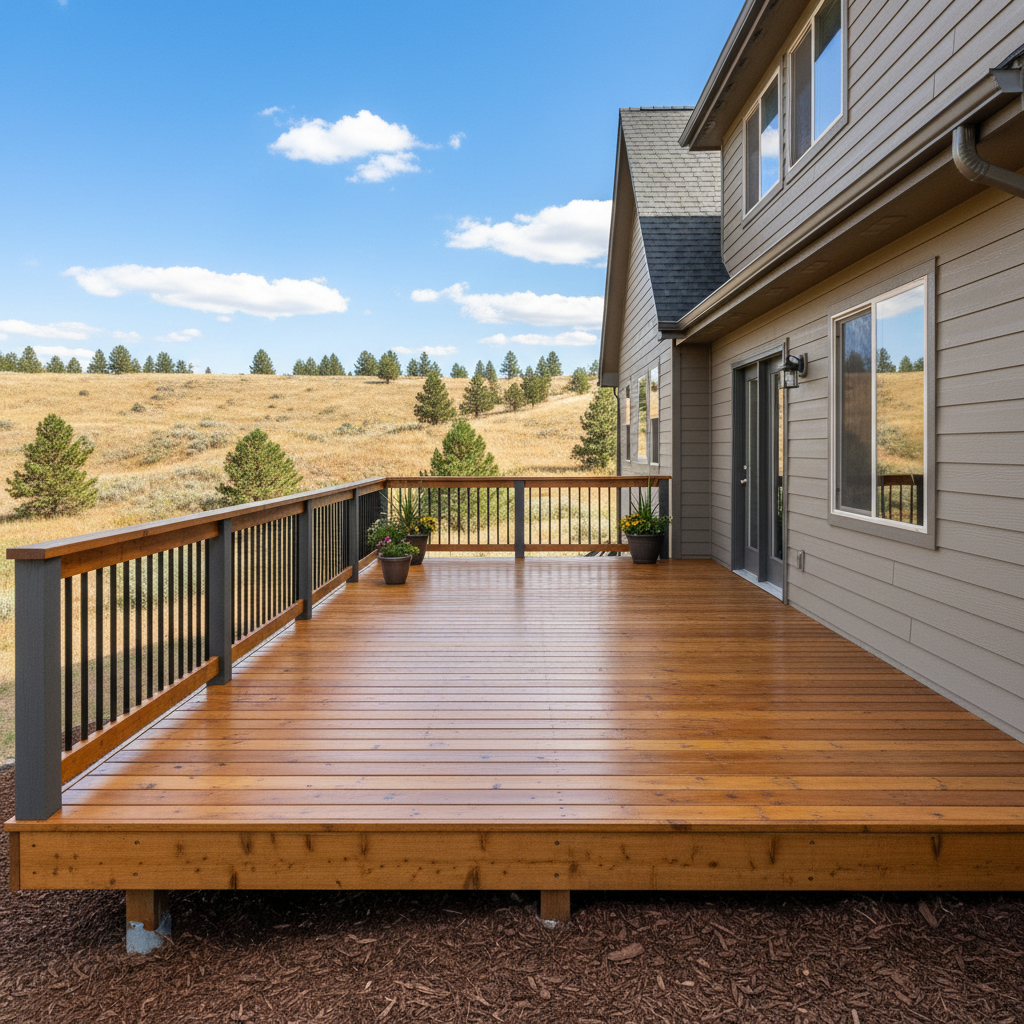 Completed deck painting & staining work at a residential property in Boise, ID