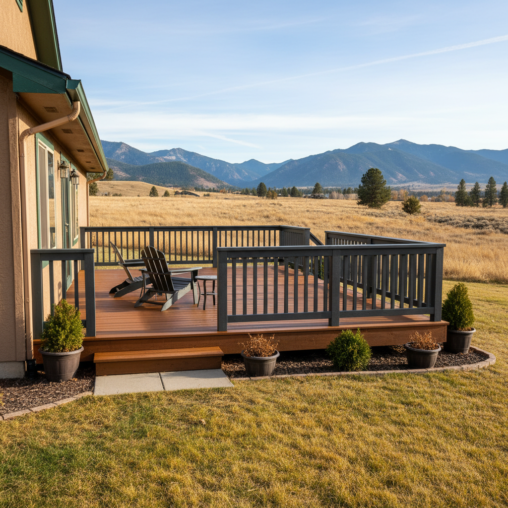 Completed deck painting & staining work at a residential property in Boise, ID