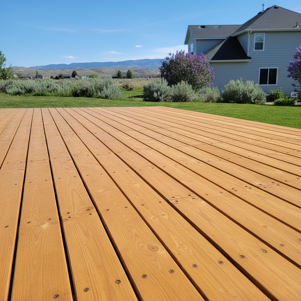 Completed deck repair work at a residential property in Boise, ID