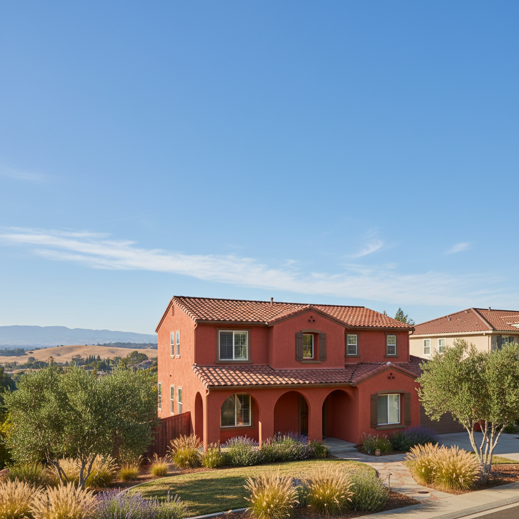 Completed stucco redashing work at a residential property in Concord, CA