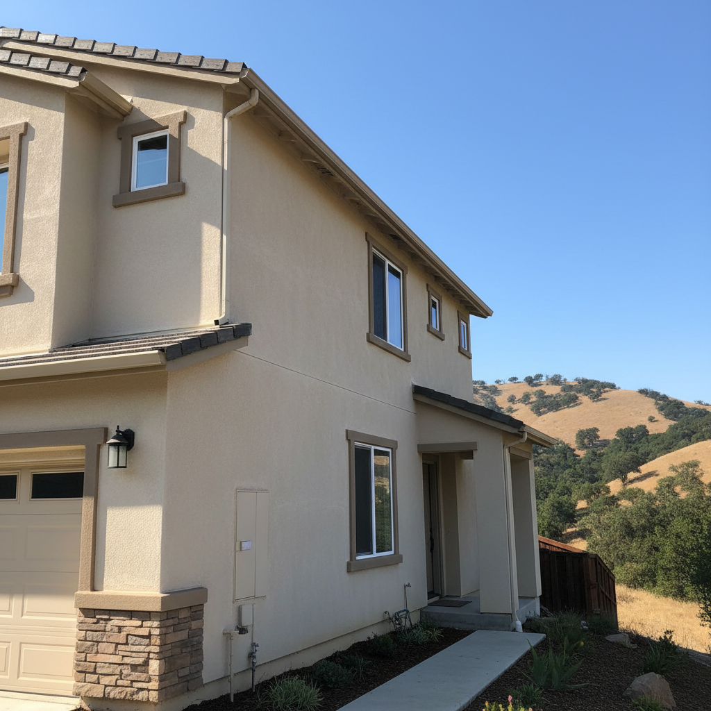 Completed eifs installation work at a residential property in Los Gatos, CA