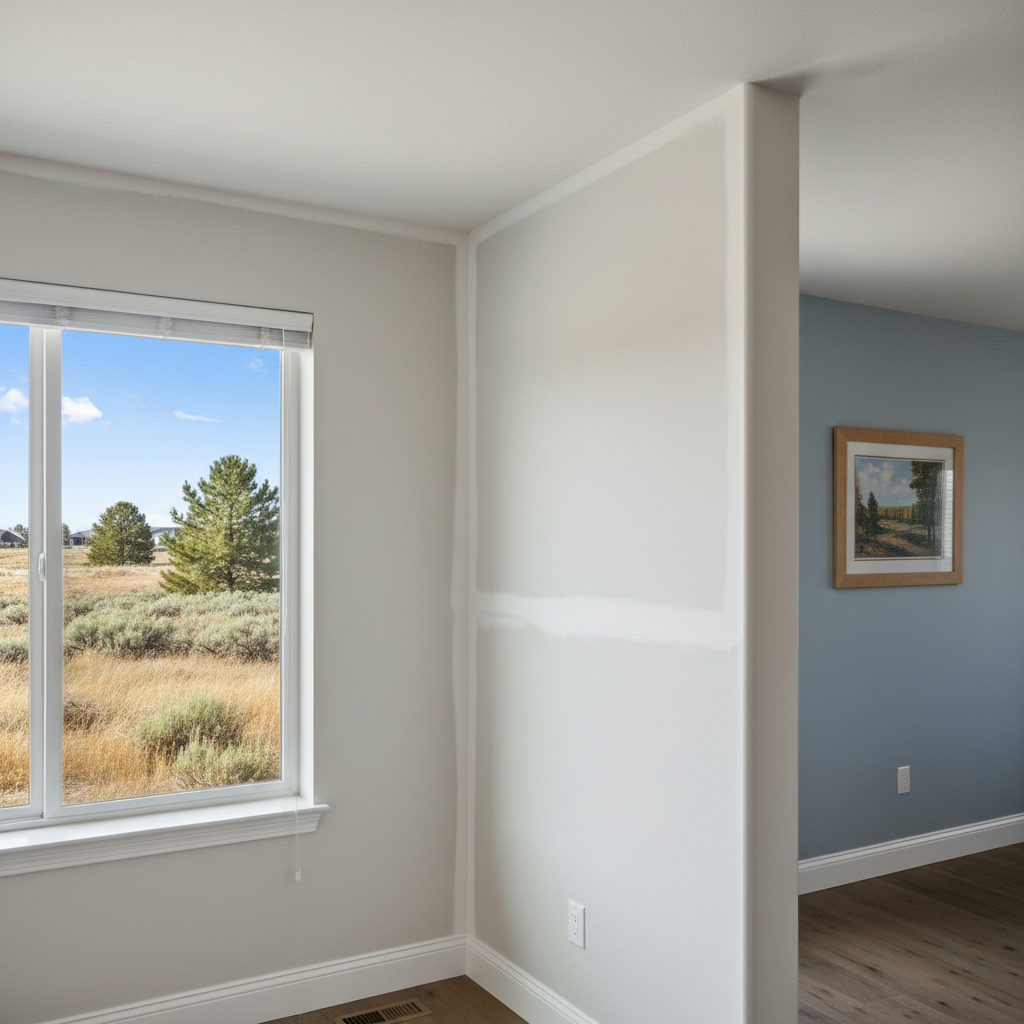 Completed drywall repair work at a residential property in Eagle, ID