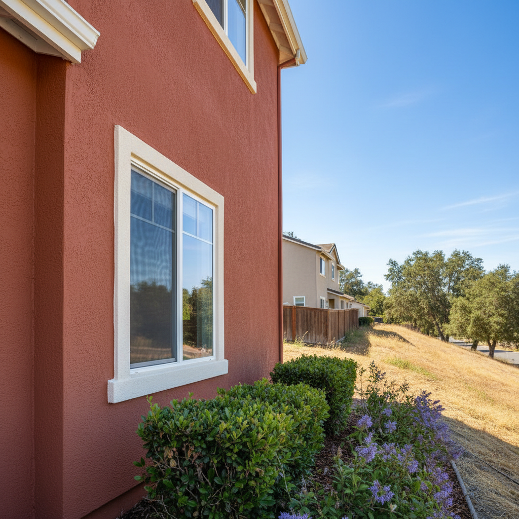 Completed stucco redashing work at a residential property in Castro Valley, CA