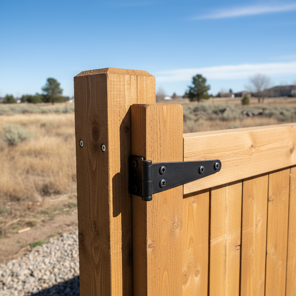 Completed gate installation work at a residential property in Boise, ID