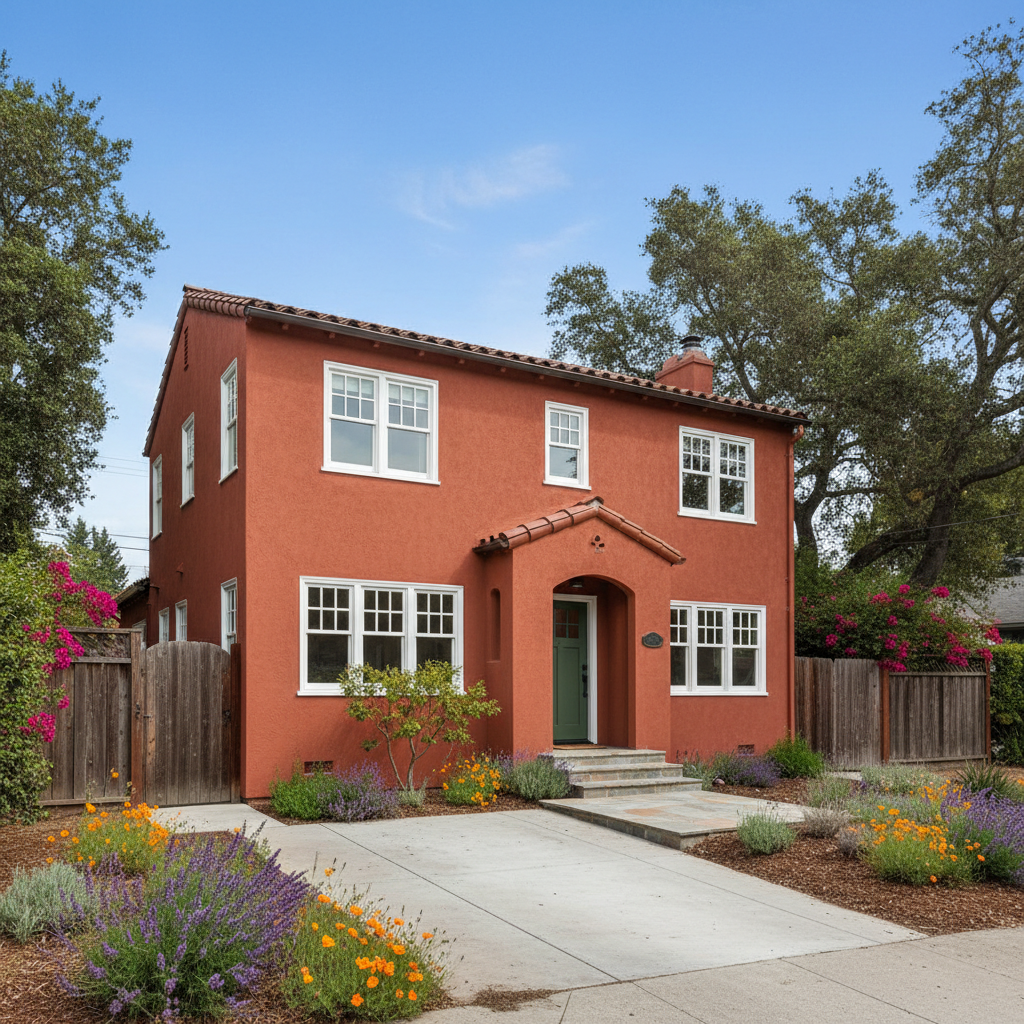 Completed stucco redashing work at a residential property in Berkeley, CA