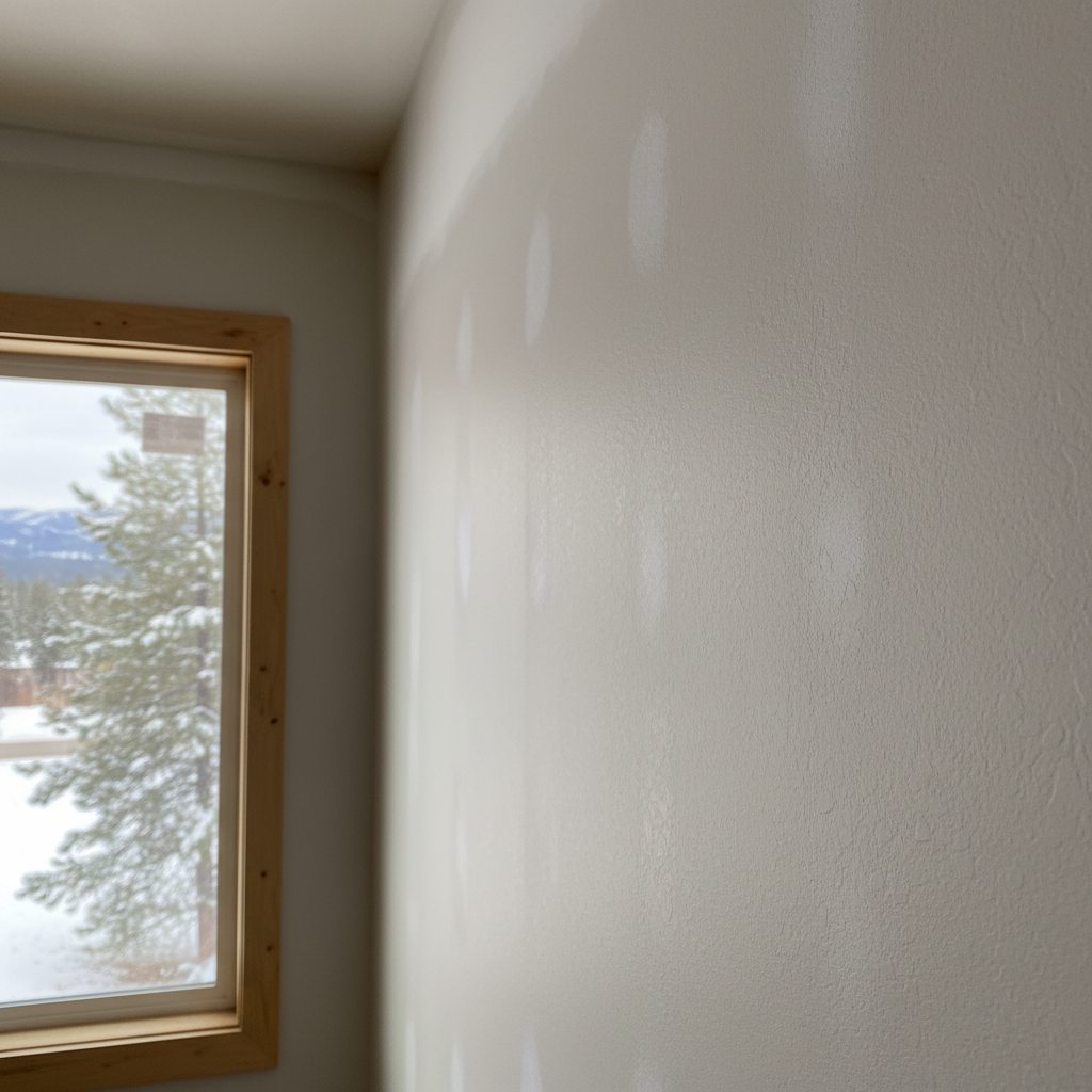Completed drywall finishing work at a residential property in McCall, ID
