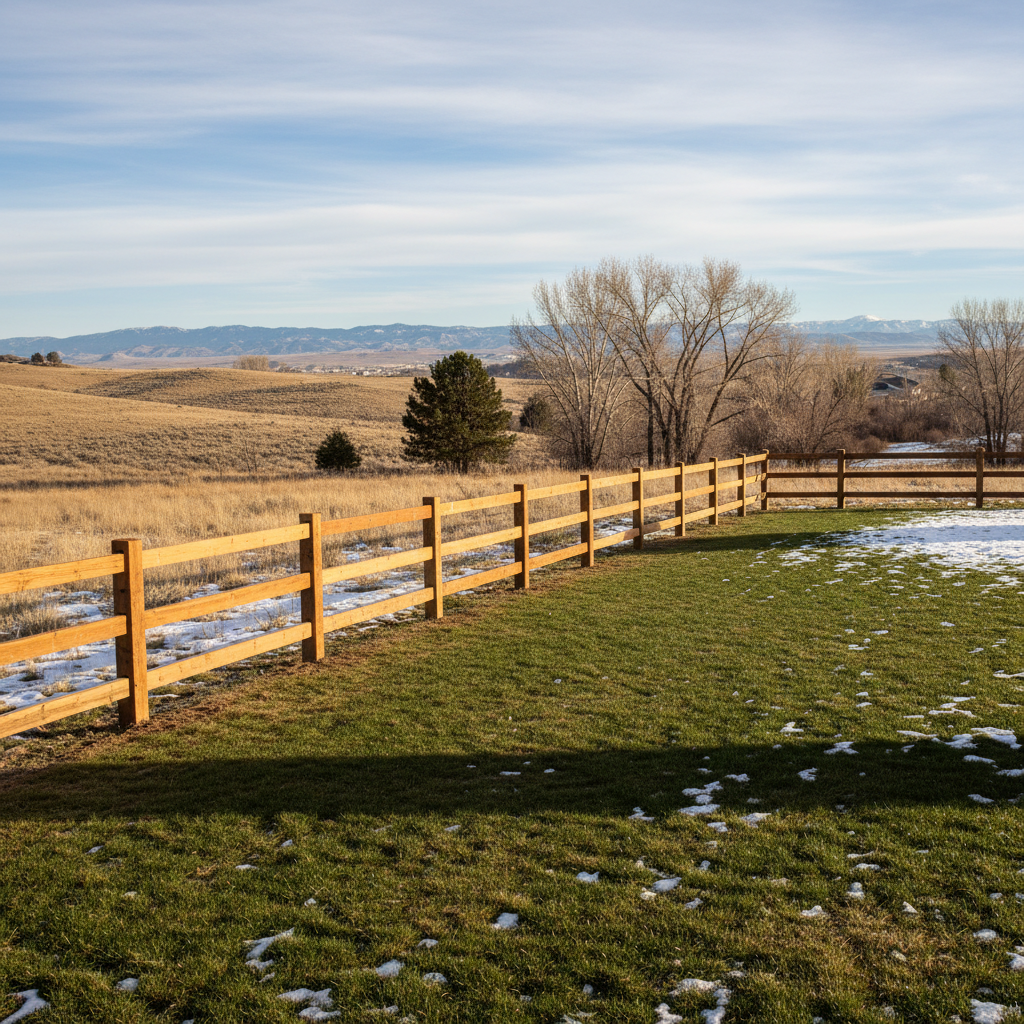 Completed farm fencing work at a residential property in Boise, ID