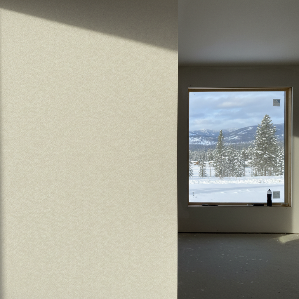 Completed drywall hanging work at a residential property in McCall, ID