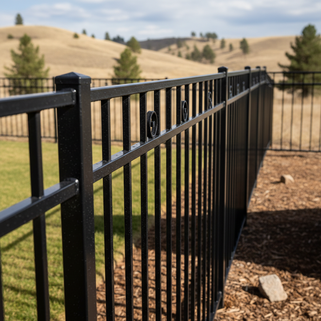 Completed ornamental iron fencing work at a residential property in Boise, ID