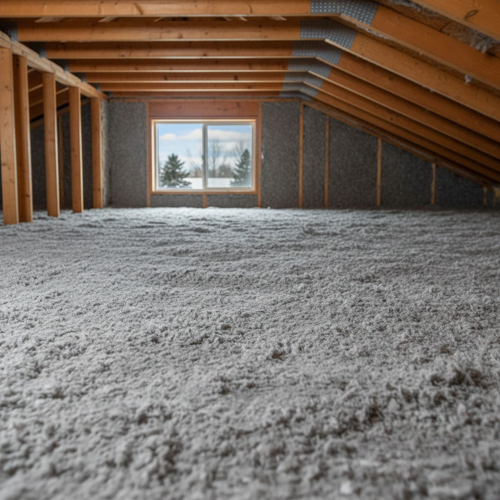 Completed insulation removal work at a residential property in Eagle, ID