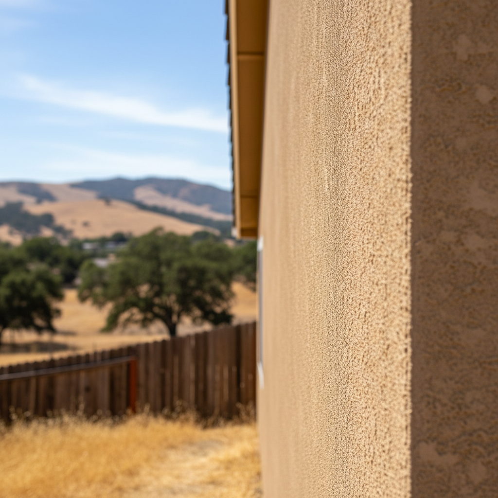 Completed stucco painting work at a residential property in Soledad, CA
