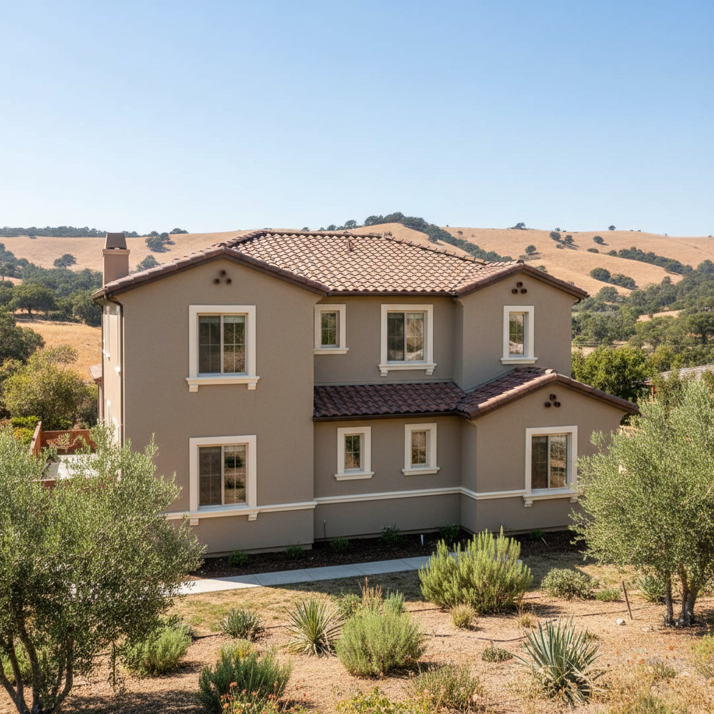 Completed eifs installation work at a residential property in Saratoga, CA